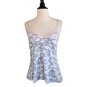 Laura Ashley Floral Lace Camisole Top Large NWOT